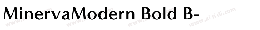 MinervaModern Bold B字体转换
